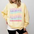 Sped Caffeinate Advocate Laminate Educate Teacher Comfort Colors Sweatshirt Butter Sped Caffeinate Advocate Laminate Educate Teacher Comfort Colors Sweatshirt Butter