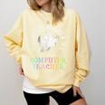 This Is My Spooky COMPUTER TEACHER Costume Don't Scare Me Comfort Colors Sweatshirt Butter This Is My Spooky COMPUTER TEACHER Costume Don't Scare Me Comfort Colors Sweatshirt Butter