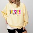 Spooky Halloween Teacher Para Counselor SPED Preppy Boo Kids Comfort Colors Sweatshirt Butter
