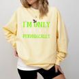 Only Spooky Periodically Halloween Chemistry Teacher Men Women Comfort Colors Sweatshirt Butter