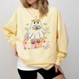 Spooky Teacher Groovy Retro Ghost Teacher Halloween 2023 For Men Women Kids Comfort Colors Sweatshirt Butter Spooky Teacher Groovy Retro Ghost Teacher Halloween 2023 For Men Women Kids Comfort Colors Sweatshirt Butter