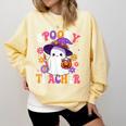 Spooky Teacher Halloween Cute Halloween Teacher Ghost Comfort Colors Sweatshirt Butter Spooky Teacher Halloween Cute Halloween Teacher Ghost Comfort Colors Sweatshirt Butter