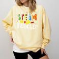 Steam Teacher Science Tech Engineering Arts Maker Comfort Colors Sweatshirt Butter