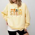 STEM Teacher Thanksgiving Grateful Educator Science Class Comfort Colors Sweatshirt Butter