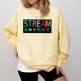 Stream Technology Robotics Shirt For Teachers And Students Premium Tri-Blend Comfort Colors Sweatshirt Butter Stream Technology Robotics Shirt For Teachers And Students Premium Tri-Blend Comfort Colors Sweatshirt Butter