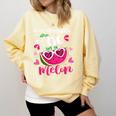 Our Students Are One In A Melon Teacher Watermelon Summer Comfort Colors Sweatshirt Butter