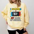 I Survived 67 Days Of School 67 Teacher Squad Matching Comfort Colors Sweatshirt Butter I Survived 67 Days Of School 67 Teacher Squad Matching Comfort Colors Sweatshirt Butter