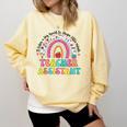 It Takes A Big Heart To Shape Little Minds Teacher Assistant Comfort Colors Sweatshirt Butter It Takes A Big Heart To Shape Little Minds Teacher Assistant Comfort Colors Sweatshirt Butter