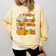 I Teach The Coolest Pumpkins In The Patch Teacher Halloween Comfort Colors Sweatshirt Butter