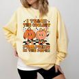 I Teach The Coolest Pumpkins In The Patch Teacher Halloween Comfort Colors Sweatshirt Butter