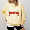I Teach The Cutest Apples In The Orchard Cute Fall Teacher Comfort Colors Sweatshirt Butter I Teach The Cutest Apples In The Orchard Cute Fall Teacher Comfort Colors Sweatshirt Butter