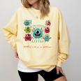 I Teach The Cutest Little Monsters Teacher Halloween Outfit Comfort Colors Sweatshirt Butter