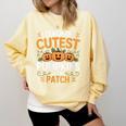 I Teach The Cutest Pumpkins In The Patch Halloween Teacher Comfort Colors Sweatshirt Butter
