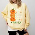 I Teach The Cutest Pumpkins In Patch Pre-K Halloween Teacher Comfort Colors Sweatshirt Butter