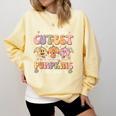 I Teach The Cutest Pumpkins In The Patch Teacher Retro Comfort Colors Sweatshirt Butter I Teach The Cutest Pumpkins In The Patch Teacher Retro Comfort Colors Sweatshirt Butter