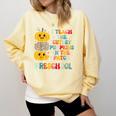 I Teach The Cutest Pumpkins Preschool Teacher Halloween Comfort Colors Sweatshirt Butter