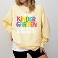 I Teach Kindergarten What Is Your Superpower Teacher Comfort Colors Sweatshirt Butter