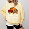 Teach Love Inspire Autumn Fall Plaid Leopard Pumpkin Teacher For Men Women Kids Comfort Colors Sweatshirt Butter