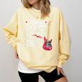 I Teach Rock Stars Music Teacher Guitar Player Comfort Colors Sweatshirt Butter