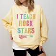 I TEACH ROCKSTARS Band Vibes Teacher Rocks My Music Teaching Comfort Colors Sweatshirt Butter I TEACH ROCKSTARS Band Vibes Teacher Rocks My Music Teaching Comfort Colors Sweatshirt Butter