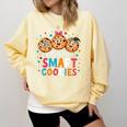 I Teach Smart Cookies Cute Back To School Teacher Comfort Colors Sweatshirt Butter I Teach Smart Cookies Cute Back To School Teacher Comfort Colors Sweatshirt Butter
