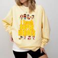 I Teach Super Heroes Comic Book Hero Teacher School Comfort Colors Sweatshirt Butter