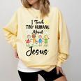 I Teach Tiny Humans About Jesus Sunday School Teacher Comfort Colors Sweatshirt Butter I Teach Tiny Humans About Jesus Sunday School Teacher Comfort Colors Sweatshirt Butter