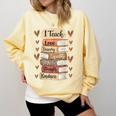 I Teach History Month Black Teacher Melanin Comfort Colors Sweatshirt Butter