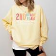 Teacher 2ND Grade Team Like a Normal Team But Much Cooler Comfort Colors Sweatshirt Butter