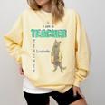 I Am A Teacher Alcoholic Cat Beer Feline Men Women Comfort Colors Sweatshirt Butter I Am A Teacher Alcoholic Cat Beer Feline Men Women Comfort Colors Sweatshirt Butter