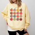 Teacher Apple Back To School Art For School Supplies Comfort Colors Sweatshirt Butter Teacher Apple Back To School Art For School Supplies Comfort Colors Sweatshirt Butter