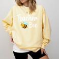 Teacher Bee Bumblebee Back To School Comfort Colors Sweatshirt Butter Teacher Bee Bumblebee Back To School Comfort Colors Sweatshirt Butter