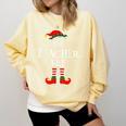 The Teacher Elf Christmas Family Matching Group Xmas Comfort Colors Sweatshirt Butter The Teacher Elf Christmas Family Matching Group Xmas Comfort Colors Sweatshirt Butter