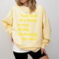 Teacher Or Professor Essay Thesis Writing Joke For Men Women Comfort Colors Sweatshirt Butter