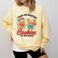 Teacher Of Smart Cookies Cute Gingerbread Teacher Christmas Comfort Colors Sweatshirt Butter
