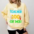 My Teacher Survived 100 Days Of Me Dab 100 Days Of School For Men Women Kids Comfort Colors Sweatshirt Butter