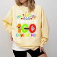 My Teacher Survived 100 Days Of Me 100 Days Of School Comfort Colors Sweatshirt Butter My Teacher Survived 100 Days Of Me 100 Days Of School Comfort Colors Sweatshirt Butter