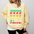 My Teacher Survived 67 Days Of Me School Kids Costume Comfort Colors Sweatshirt Butter My Teacher Survived 67 Days Of Me School Kids Costume Comfort Colors Sweatshirt Butter