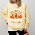 Teacher Thanksgiving Thankful For My Second Grade Turkeys Comfort Colors Sweatshirt Butter