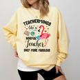 Teachermingo Like A Normal Teacher Only More Fabulous Comfort Colors Sweatshirt Butter Teachermingo Like A Normal Teacher Only More Fabulous Comfort Colors Sweatshirt Butter