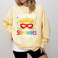 Teachers Are Just Superheroes In Disguise Fun Back To School Comfort Colors Sweatshirt Butter