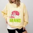 Teachers Love Brains Skeleton Halloween Teacher Funny Comfort Colors Sweatshirt Butter Teachers Love Brains Skeleton Halloween Teacher Funny Comfort Colors Sweatshirt Butter