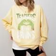 Teachers Love Zombie Teacher Halloween Fun Comfort Colors Sweatshirt Butter
