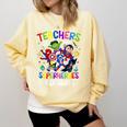 Teachers Are Superheroes Back To School Comfort Colors Sweatshirt Butter