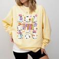 Teaching My Boos Teacher Cute Ghost Groovy Teacher Halloween Comfort Colors Sweatshirt Butter Teaching My Boos Teacher Cute Ghost Groovy Teacher Halloween Comfort Colors Sweatshirt Butter