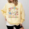 Teaching Future Leaders Teacher Back To School Cute Goose Comfort Colors Sweatshirt Butter Teaching Future Leaders Teacher Back To School Cute Goose Comfort Colors Sweatshirt Butter