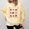 Teaching Is My Jam Strawberry Kinder Team Teacher Comfort Colors Sweatshirt Butter