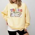 Teaching My Little Boos Teacher Ghost Teacher Halloween For Men Women Kids Comfort Colors Sweatshirt Butter Teaching My Little Boos Teacher Ghost Teacher Halloween For Men Women Kids Comfort Colors Sweatshirt Butter