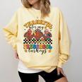 Thankful For My Preschool Turkeys Thanksgiving Teacher Fall Comfort Colors Sweatshirt Butter