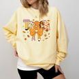 Thanksgiving Teacher Pencil Bow One Thankful Teacher Fall Comfort Colors Sweatshirt Butter